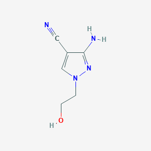 3-amino-1-(2-hydroxyethyl)-1H-pyrazole-4-carbonitrile