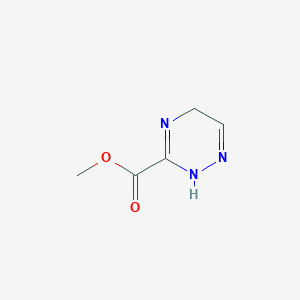 molecular formula C5H7N3O2 B15245335 Methyl 2,5-dihydro-1,2,4-triazine-3-carboxylate 