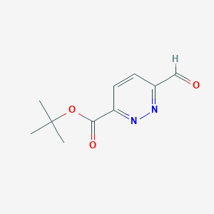 molecular formula C10H12N2O3 B15245354 tert-Butyl6-formylpyridazine-3-carboxylate CAS No. 2044702-30-7