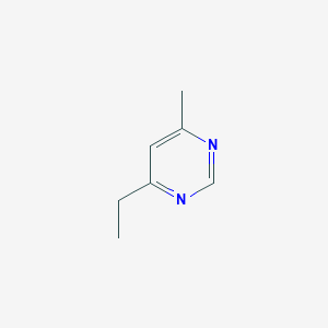 molecular formula C7H10N2 B15245421 4-Ethyl-6-methylpyrimidine CAS No. 74647-33-9