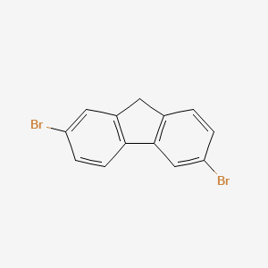 molecular formula C13H8Br2 B15245476 2,6-dibromo-9H-fluorene 