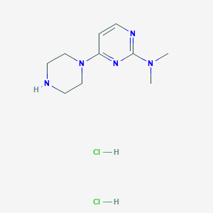 N,N-dimethyl-4-(piperazin-1-yl)pyrimidin-2-amine dihydrochloride
