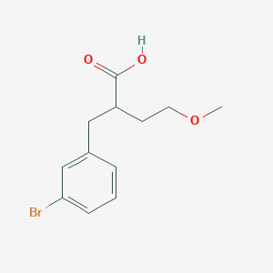 2-[(3-Bromophenyl)methyl]-4-methoxybutanoic acid
