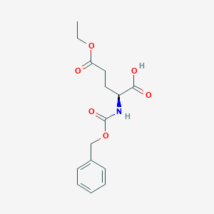 molecular formula C15H19NO6 B152455 (S)-2-(((Benzyloxy)carbonyl)amino)-5-ethoxy-5-oxopentanoic acid CAS No. 35726-62-6
