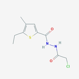 N'-(2-chloroacetyl)-5-ethyl-4-methylthiophene-2-carbohydrazide