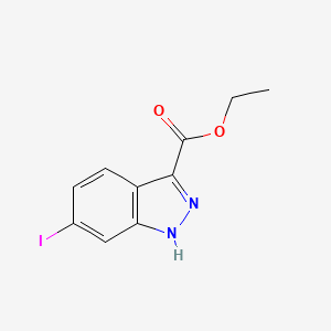molecular formula C10H9IN2O2 B15245528 Ethyl 6-iodo-1H-indazole-3-carboxylate 