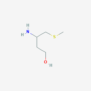 molecular formula C5H13NOS B1524558 3-Amino-4-(methylsulfanyl)butan-1-ol CAS No. 1334146-75-6