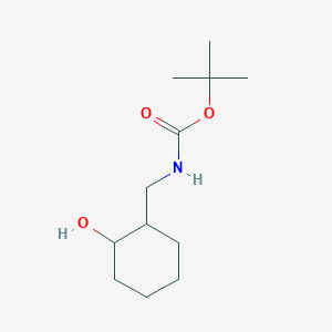 molecular formula C12H23NO3 B1524565 tert-butyl N-[(2-hydroxycyclohexyl)methyl]carbamate CAS No. 477584-12-6
