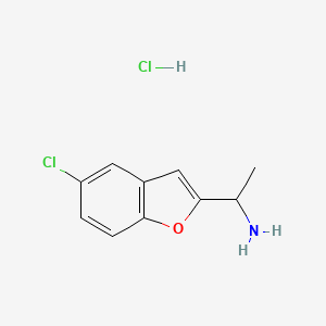 1-(5-Chloro-1-benzofuran-2-yl)ethan-1-amine hydrochloride