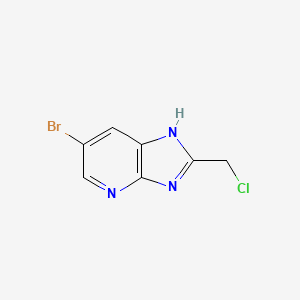 6-bromo-2-(chloromethyl)-1H-imidazo[4,5-b]pyridine