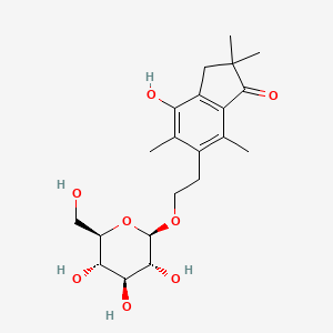 molecular formula C21H30O8 B15245684 Onitin 2'-O-glucoside 