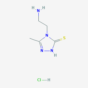 4-(2-aminoethyl)-5-methyl-4H-1,2,4-triazole-3-thiol hydrochloride