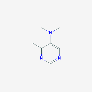 molecular formula C7H11N3 B15245722 N,N,4-Trimethylpyrimidin-5-amine 