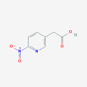 molecular formula C7H6N2O4 B15245896 6-Nitropyridine-3-acetic Acid 