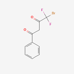 4-Bromo-4,4-difluoro-1-phenylbutane-1,3-dione