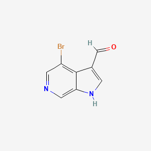 molecular formula C8H5BrN2O B1524592 4-bromo-1H-pyrrolo[2,3-c]pyridine-3-carbaldehyde CAS No. 1190318-90-1