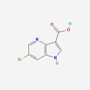 molecular formula C8H5BrN2O2 B1524596 6-Bromo-1H-pyrrolo[3,2-b]pyridine-3-carboxylic acid CAS No. 1190319-56-2