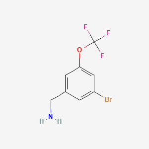 molecular formula C8H7BrF3NO B1524597 3-Bromo-5-(trifluoromethoxy)benzylamine CAS No. 1092461-37-4
