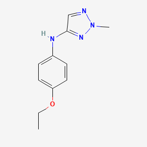 molecular formula C11H14N4O B15245988 N-(4-ethoxyphenyl)-2-methyl-2H-1,2,3-triazol-4-amine 