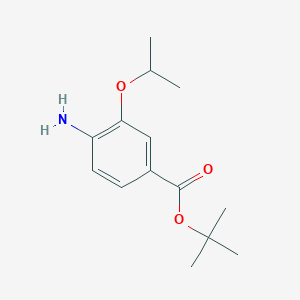 molecular formula C14H21NO3 B15246024 tert-Butyl 4-amino-3-isopropoxybenzoate CAS No. 379261-87-7