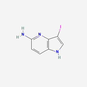 molecular formula C7H6IN3 B1524603 3-iodo-1H-pyrrolo[3,2-b]pyridin-5-amine CAS No. 1190311-37-5