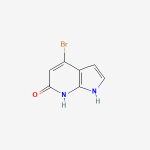 molecular formula C7H5BrN2O B1524604 4-bromo-1H-pyrrolo[2,3-b]pyridin-6-ol CAS No. 1190310-05-4