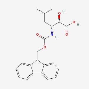 molecular formula C22H25NO5 B15246043 Fmoc-(2S,3R)-3-amino-2-hydroxy-5-methylhexanoicacid 