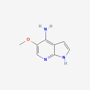 molecular formula C8H9N3O B1524605 5-methoxy-1H-pyrrolo[2,3-b]pyridin-4-amine CAS No. 1190321-67-5