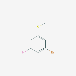 molecular formula C7H6BrFS B1524606 1-Bromo-3-fluoro-5-(methylsulfanyl)benzene CAS No. 453566-03-5