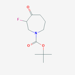 molecular formula C11H18FNO3 B1524607 Tert-butyl 3-fluoro-4-oxoazepane-1-carboxylate CAS No. 644982-12-7