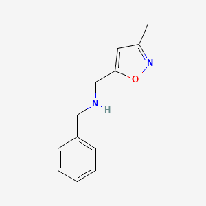 molecular formula C12H14N2O B1524608 N-Benzyl-1-(3-methylisoxazol-5-yl)methanamine CAS No. 43214-86-4