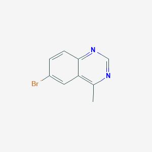 molecular formula C9H7BrN2 B1524611 6-Bromo-4-methylquinazoline CAS No. 69674-27-7