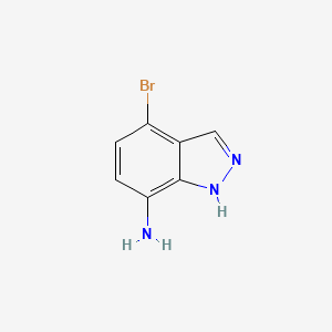 molecular formula C7H6BrN3 B1524614 4-Bromo-1H-indazol-7-amine CAS No. 1190319-80-2