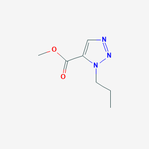 molecular formula C7H11N3O2 B15246148 methyl 1-propyl-1H-1,2,3-triazole-5-carboxylate 