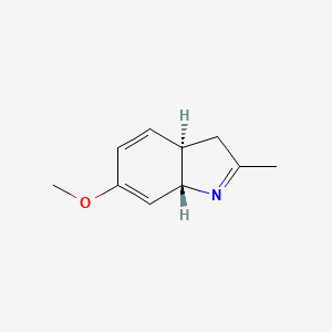 molecular formula C10H13NO B15246154 (3AR,7aS)-6-methoxy-2-methyl-3a,7a-dihydro-3H-indole 
