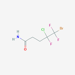 molecular formula C5H6BrClF3NO B1524617 5-Bromo-4-chloro-4,5,5-trifluoropentanamide CAS No. 155630-24-3