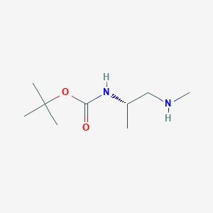 molecular formula C9H20N2O2 B1524618 (S)-Tert-butyl 1-(methylamino)propan-2-ylcarbamate CAS No. 873221-70-6
