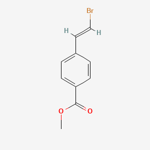 molecular formula C10H9BrO2 B15246196 Methyl 4-(2-bromoethenyl)benzoate 