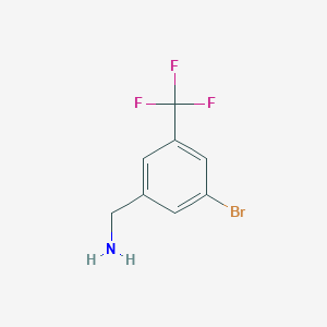 molecular formula C8H7BrF3N B1524622 3-Bromo-5-(trifluoromethyl)benzylamine CAS No. 691877-04-0