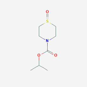 molecular formula C8H15NO3S B15246230 Isopropyl thiomorpholine-4-carboxylate 1-oxide 