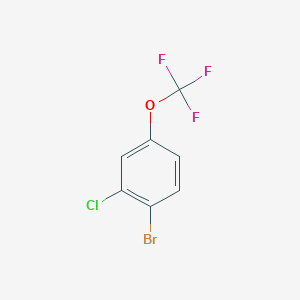 molecular formula C7H3BrClF3O B1524624 1-Bromo-2-chloro-4-(trifluoromethoxy)benzene CAS No. 892845-59-9