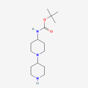 molecular formula C15H29N3O2 B1524627 Tert-butyl 1-(piperidin-4-YL)piperidin-4-ylcarbamate CAS No. 878156-65-1