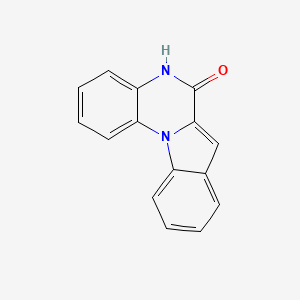 molecular formula C15H10N2O B15246287 Indolo[1,2-a]quinoxalin-6(5H)-one 