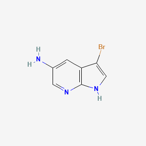 molecular formula C7H6BrN3 B1524629 3-bromo-1H-pyrrolo[2,3-b]pyridin-5-amine CAS No. 1190321-04-0