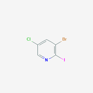 molecular formula C5H2BrClIN B1524632 3-Bromo-5-chloro-2-iodopyridine CAS No. 823221-97-2