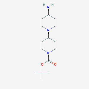 molecular formula C15H29N3O2 B1524633 Tert-butyl 4-(4-aminopiperidin-1-YL)piperidine-1-carboxylate CAS No. 959237-16-2