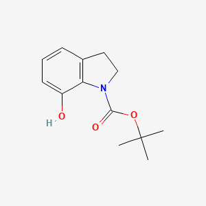 molecular formula C13H17NO3 B1524635 Tert-butyl 7-hydroxyindoline-1-carboxylate CAS No. 945771-04-0