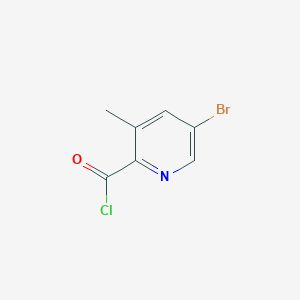 molecular formula C7H5BrClNO B1524639 5-Bromo-3-methylpyridine-2-carbonyl chloride CAS No. 1114809-24-3