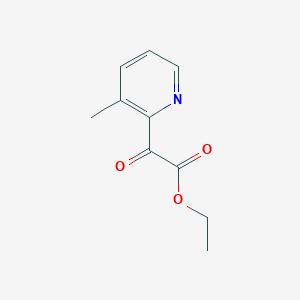 molecular formula C10H11NO3 B1524640 Ethyl 2-(3-methylpyridin-2-YL)-2-oxoacetate CAS No. 1260861-27-5