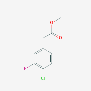 molecular formula C9H8ClFO2 B1524641 Methyl 2-(4-chloro-3-fluorophenyl)acetate CAS No. 1035262-89-5